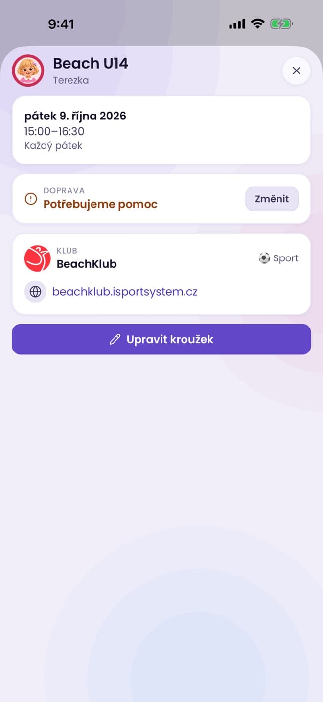Odvoz: kdo dítě vyzvedne